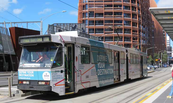 Yarra Trams Class B Deakin University 2112